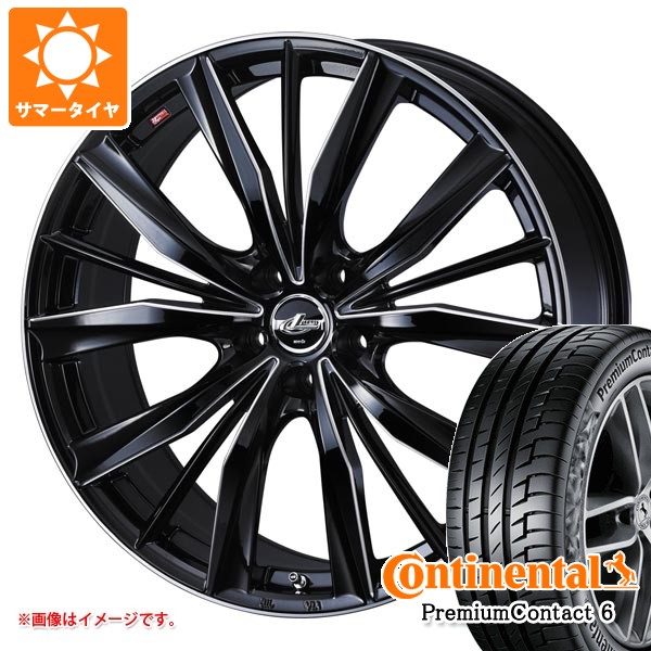 トヨタ 40系アルファード用 サマータイヤ コンチネンタル プレミアムコンタクト6 245/40R21 100Y XL レオニス VX2 8.5-21