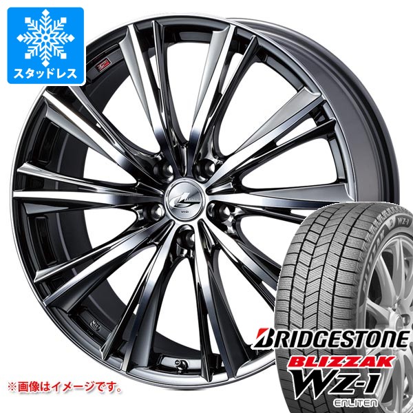 スタッドレスタイヤ ブリヂストン ブリザック WZ-1 155/65R14 75Q レオニス WX 4.5-14