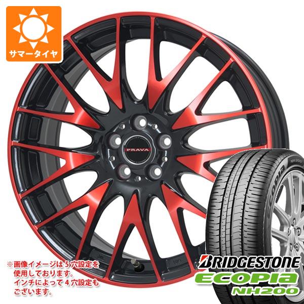 サマータイヤ 215/45R18 93W XL ブリヂストン エコピア NH200 レイシーン プラバ 9M 7.5 18 :ley9mrd 38110:タイヤ1番