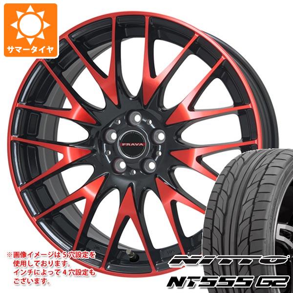 サマータイヤ 225/45R19 96Y XL ニットー NT555 G2 レイシーン プラバ 9M 8.0 19 :ley9mrd 24101:タイヤ1番