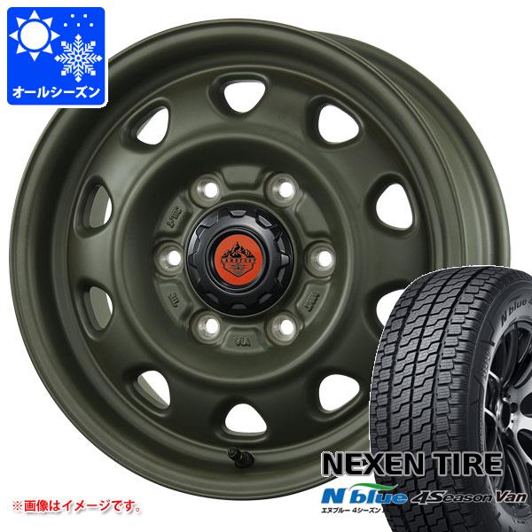 ハイエース 200系用 オールシーズンタイヤ ネクセン エヌブルー 4シーズン バン 195/80R15LT 107/105N  ランドフット SWZ 6.0-15