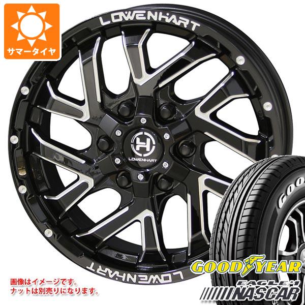 ハイエース 200系用 サマータイヤ グッドイヤー イーグル ＃1 ナスカー 215/60R17C 109/107R ホワイトレター レーベンハート GXL206 6.5 17 :logx206h 14403 t80968yt:タイヤ1番