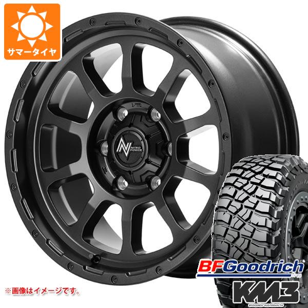 ハイラックス 120系用 サマータイヤ BFグッドリッチ マッドテレーンT/A KM3 LT265/70R17 121/118Q M10 パーシング バレルブラックエディション 8.0 17 :m10bb6 27566 t80995yt:タイヤ1番