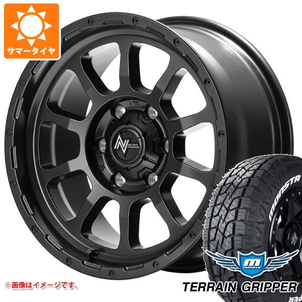 ハイラックスサーフ215系用 サマータイヤ モンスタ テレーングリッパー 265/65R17 116T XL ホワイトレター M10 パーシング バレルブラックエディション 8.0-17