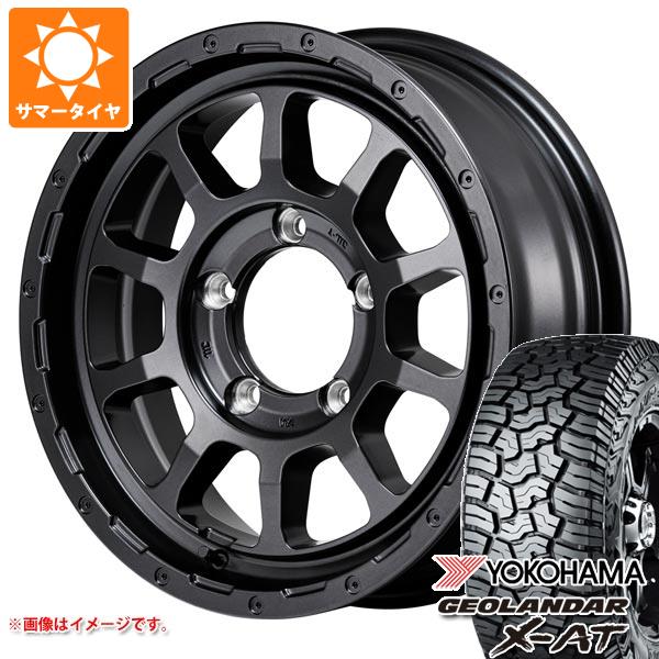 5本セット スズキ ジムニーノマド JC74W用 サマータイヤ ヨコハマ X-AT G016 LT215/70R16 ブラックレター ナイトロパワー M10 パーシング バレルブラック 6.0-16