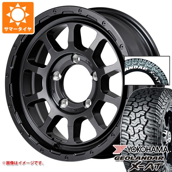 5本セット スズキ ジムニーノマド JC74W用 サマータイヤ ヨコハマ ジオランダー X-AT G016 185/85R16 LT ホワイトレター M10 パーシング バレルブラック 6.0-16