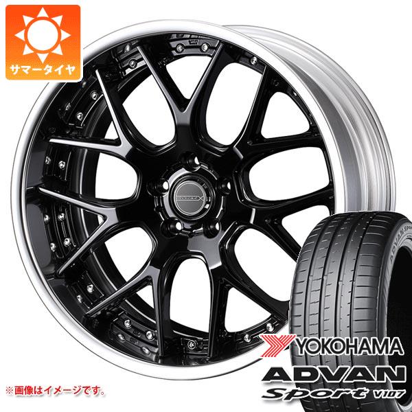 トヨタ 40系アルファード用 サマータイヤ ヨコハマ アドバンスポーツV107 245/40R21 100Y XL マーベリック 1307M 9.0-21