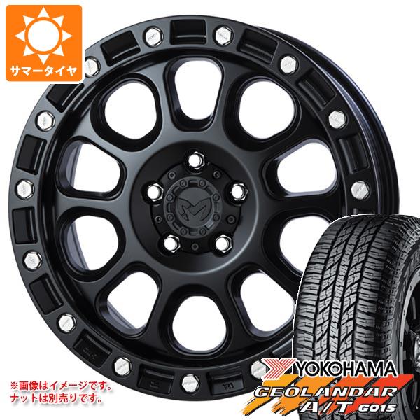 デリカD:5用 サマータイヤ ヨコハマ ジオランダー A/T G015 225/70R16 103H ブラックレター MKW M204 7.0-16｜tire1ban