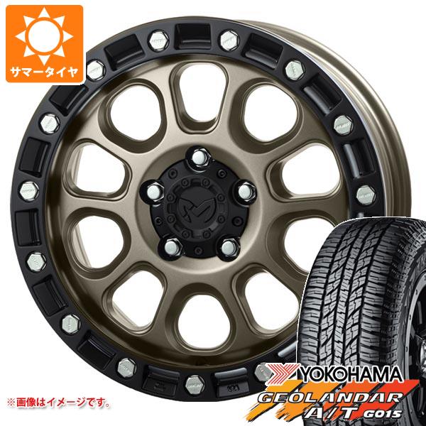 5本セット ジープ ラングラー JK/JL系用 サマータイヤ ヨコハマ ジオランダー A/T G015 LT285/70R17 121/118S アウトラインホワイトレター MKW M204 :m204cbw 25576 j27121p 5:タイヤ1番