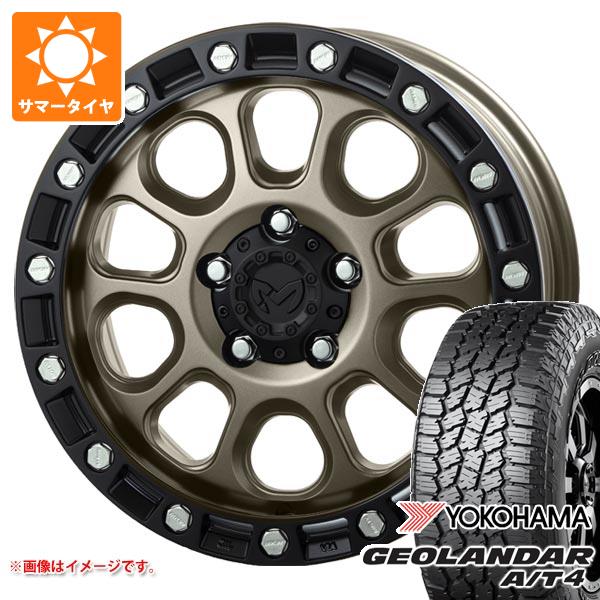 ジープ ラングラー JK/JL系用 サマータイヤ ヨコハマ ジオランダー A/T4 G018 LT295/70R17 121/118S ブラックレター MKW M204