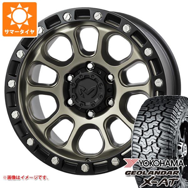 5本セット FJクルーザー 10系用 サマータイヤ ヨコハマ ジオランダー X AT G016 LT285/70R17 121/118Q ブラックレター MKW M204 8.0 17 :m204cb6 41326 t801005yt 5:タイヤ1番