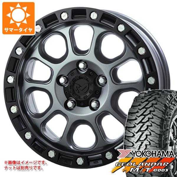 5本セット ジープ ラングラー JK/JL系用 サマータイヤ ヨコハマ ジオランダー M/T G003 33x12.50R17 LT 120Q MKW M204 :m204dgw 25907 j27130p 5:タイヤ1番