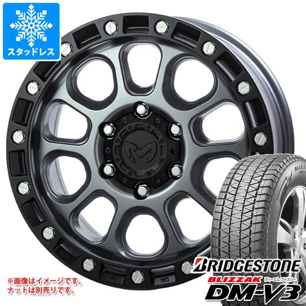 ブリザック - 地びたクルーザー プラド 150系用 スタッドレス ブリヂストン DM-V3 265/70R17 115Q MKW M204 タイヤ、ホイール-冬タイヤ、ホイールセット