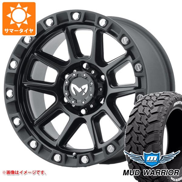 ハイラックス 120系用 サマータイヤ モンスタ マッドウォーリアー LT265/65R17 120/117Q ホワイトレター MKW M205 8.5 17 :m205bk 34778 t80994yt:タイヤ1番