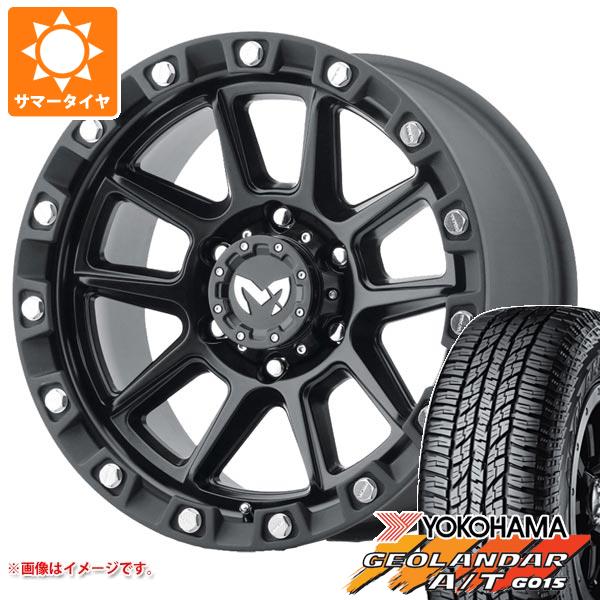 FJクルーザー 10系用 サマータイヤ ヨコハマ ジオランダー A/T G015 P285/70R17 117T アウトラインホワイトレター MKW M205 8.5 17 :m205bk 39676 t801005yt:タイヤ1番