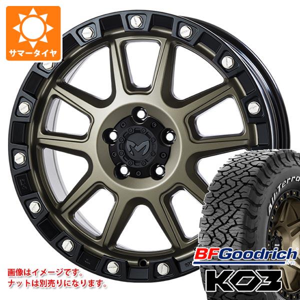 ジープ ラングラー JK/JL系用 サマータイヤ BFグッドリッチ オールテレーンT/A KO3 LT265/65R18 117/114S ホワイトレター MKW M205