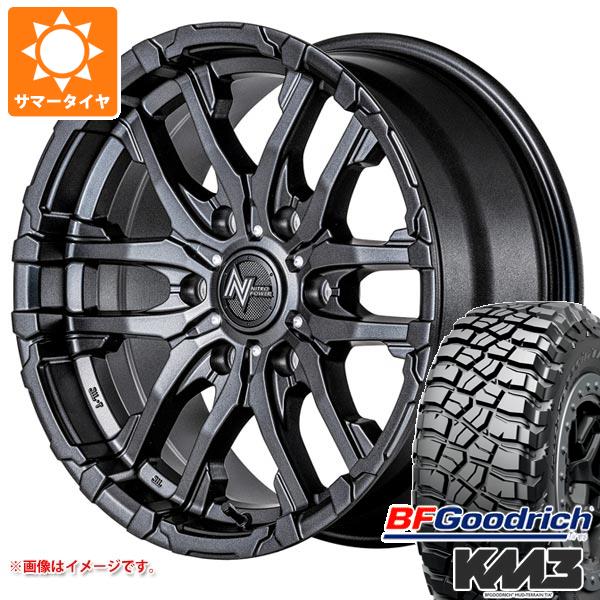 FJクルーザー 10系用 サマータイヤ BFグッドリッチ マッドテレーンT/A KM3 LT265/70R17 121/118Q ナイトロパワー M26 クロスファング 8.0 17 :m26bk6 27566 t801004yt:タイヤ1番