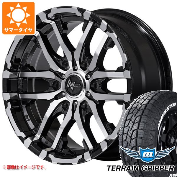 5本セット トヨタ FJクルーザー 10系用 サマータイヤ モンスタ テレーングリッパー 265/70R17 115T ホワイトレター ナイトロパワー M26 クロスファング 8.0-17