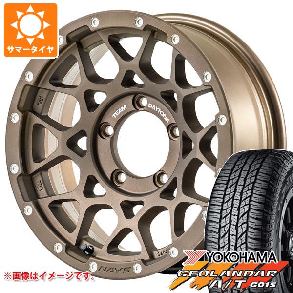 5本セット ジムニーシエラ JB74W用 サマータイヤ ヨコハマ ジオランダー A/T G015 225/70R16 103H ブラックレター レイズ デイトナ M8 6.0 16 :m8z5s 22934 s861006zk 5:タイヤ1番