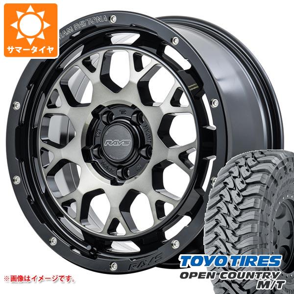 ジープ ラングラー JK/JL系用 サマータイヤ トーヨー オープンカントリー M/T LT265/70R17 121/118P ブラックレター レイズ デイトナ M9+ :m9pbew 28527 j27102p:タイヤ1番