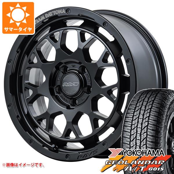 ジープ レネゲード BU系用 サマータイヤ ヨコハマ ジオランダー A/T G015 215/60R17 96H ブラックレター レイズ デイトナ M9+ :m9pbor 24631 j27113p:タイヤ1番