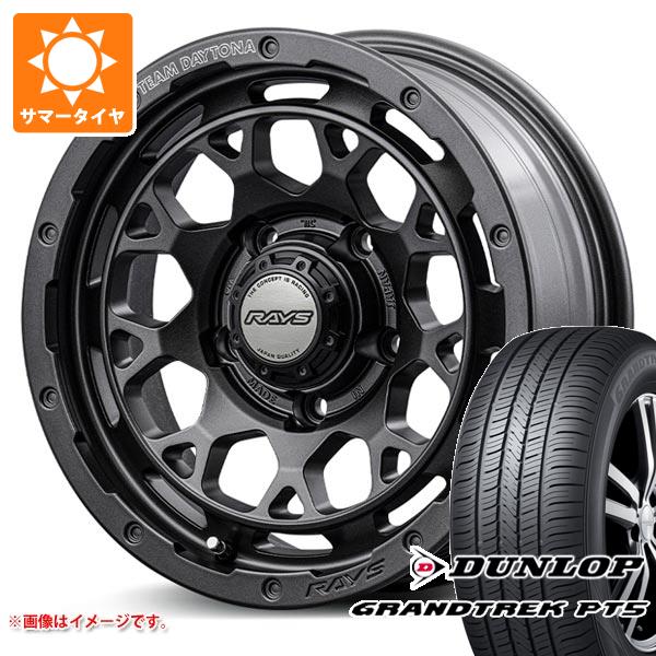 ジムニー用 サマータイヤ ダンロップ グラントレック PT5 175/80R16 91S レイズ デイトナ M9+ スペックM 5.5 16 :m9pmj 40268 s86740zk:タイヤ1番