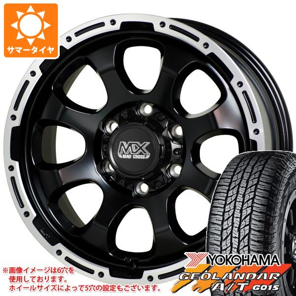 5本セット FJクルーザー 10系用 サマータイヤ ヨコハマ A/T G015 LT285/70R17 121/118S アウトラインホワイトレター マッドクロスグレイス 8.0 17 :madgrb 25576 t801005yt 5:タイヤ1番