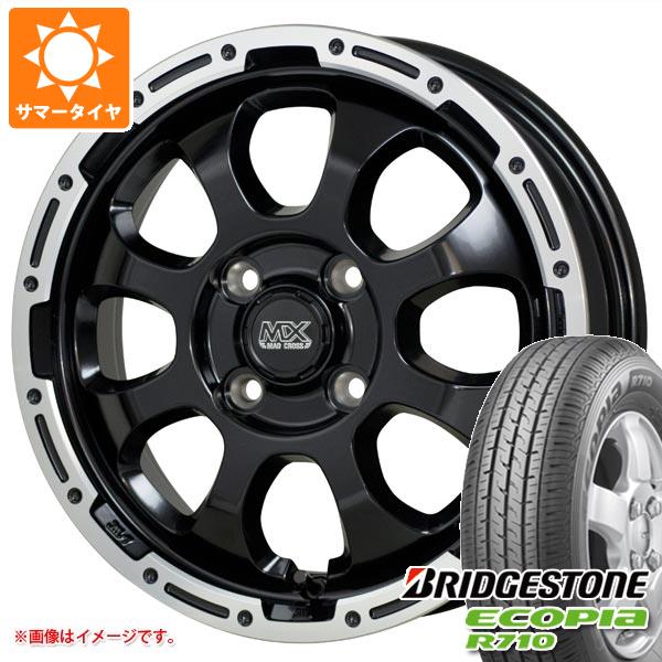 エブリイバン DA17V用 サマータイヤ ブリヂストン エコピア R710 145/80R12 80/78N (145R12 6PR相当) マッドクロスグレイス 4.0 12 :madgrbk 28451 s861038zk:タイヤ1番