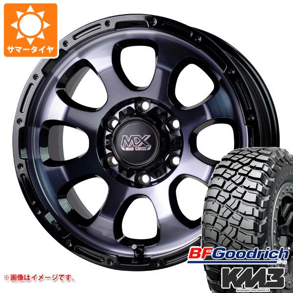 5本セット FJクルーザー 10系用 サマータイヤ BFグッドリッチ マッドテレーンT/A KM3 LT265/70R17 121/118Q  マッドクロスグレイス 8.0-17