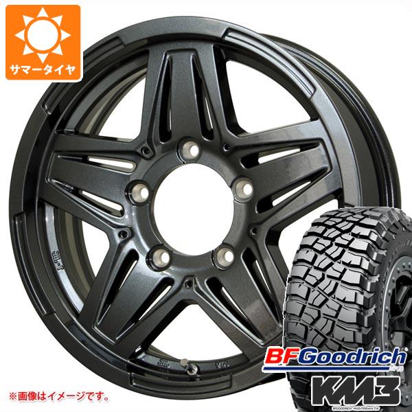 5本セット ジムニーシエラ JB74W用 サマータイヤ BFグッドリッチ マッドテレーンT/A KM3 LT225/75R16 115/112Q マッドクロス JB 01 6.0 16 :madjb01s 30405 s861005zk 5:タイヤ1番