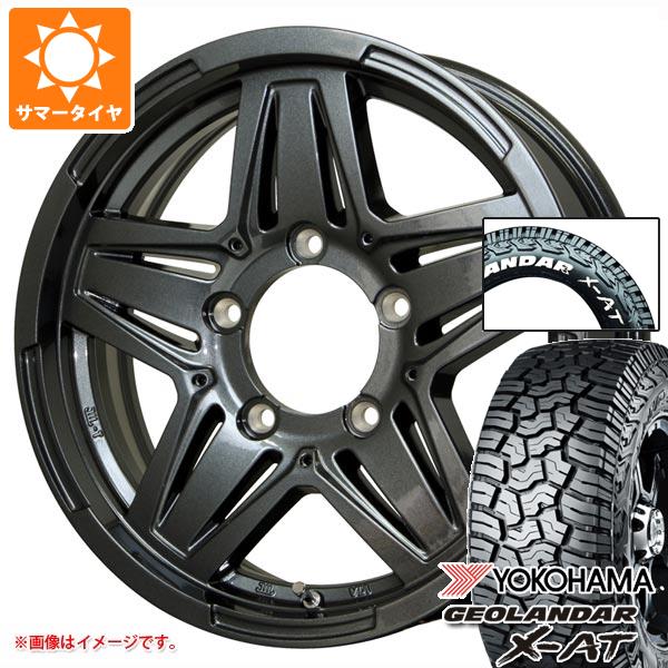 5本セット スズキ ジムニーノマド JC74W用 サマータイヤ ヨコハマ ジオランダー X-AT G016 185/85R16 105/103N LT ホワイトレター マッドクロス JB-01 6.0-16