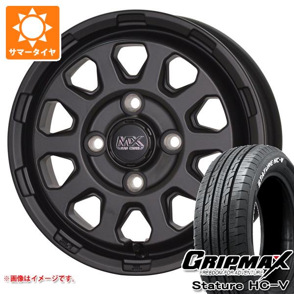 エブリイバン DA17V用 サマータイヤ グリップマックス スタチャー HC-V 145/80R12 80/78Q ホワイトレター マッドクロスレンジャー 4.0-12