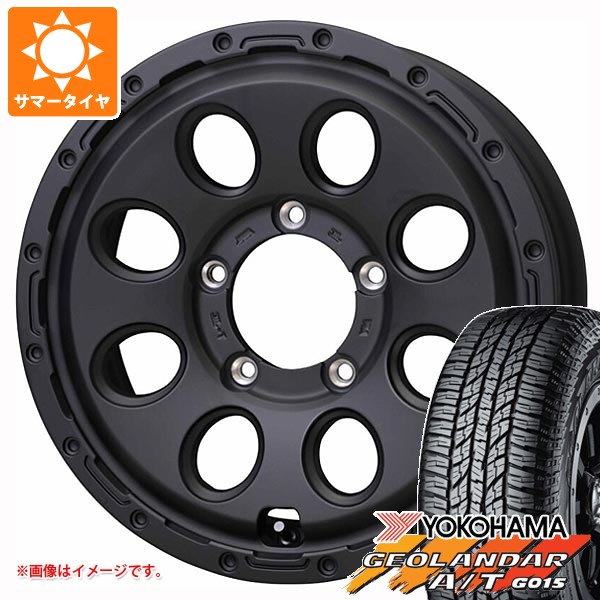 5本セット ジムニーノマド JC74W用 サマータイヤ ヨコハマ ジオランダー A/T G015 LT225/75R16 アウトラインホワイトレター マッドクロス リーコン 6.0-16