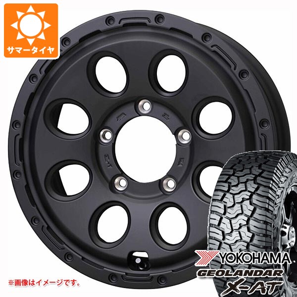 5本セット スズキ ジムニー JB64W用 サマータイヤ ヨコハマ ジオランダー X-AT G016 LT215/70R16 100/97Q ブラックレター マッドクロス リーコン 5.5-16
