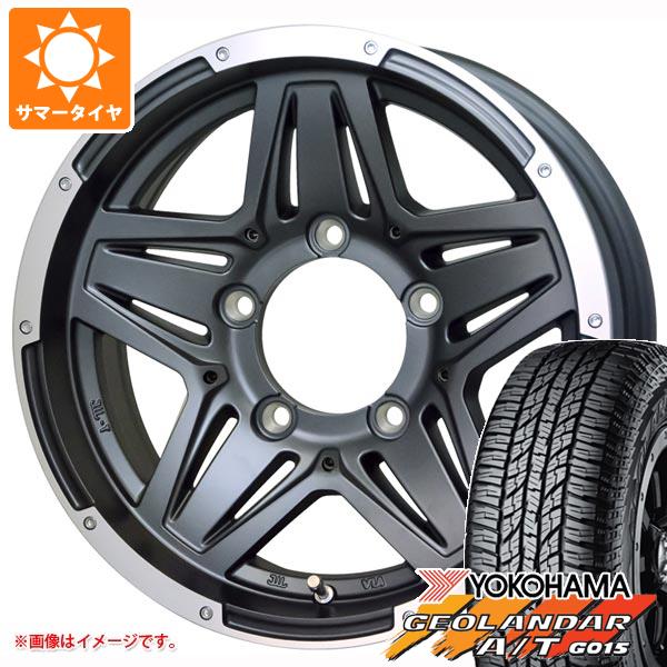 5本セット ジムニーシエラ JB74W用 サマータイヤ ヨコハマ ジオランダー A/T G015 LT225/75R16 115/112R ホワイトレター マッドクロス JB 01 6.0 16 :majb01ps 22941 s861005zk 5:タイヤ1番