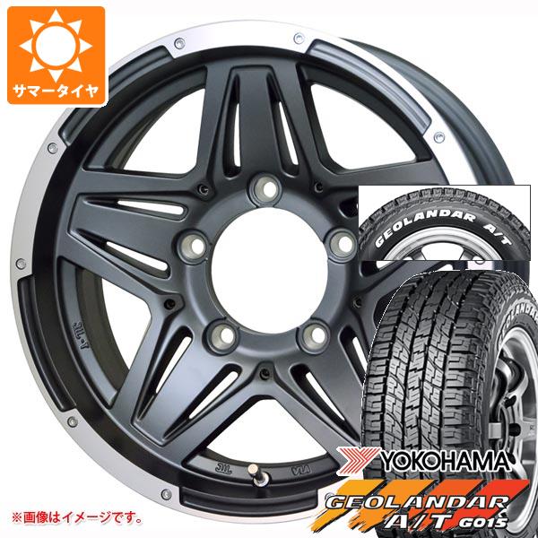 5本セット ジムニーシエラ JB74W用 2024年製 サマータイヤ ヨコハマ ジオランダー A/T G015 185/85R16 105/103N LT ホワイトレター マッドクロス JB 01 6.0 16 :majb01ps 38494 s86769zk 5:タイヤ1番