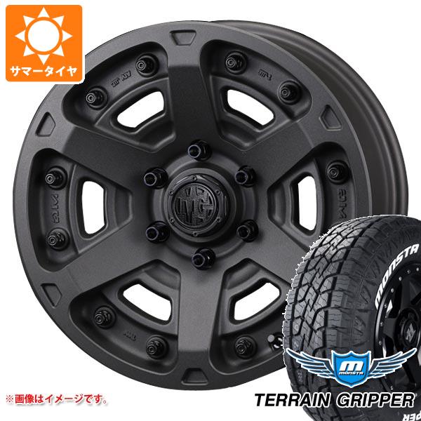 5本セット トヨタ FJクルーザー 10系用 サマータイヤ モンスタ テレーングリッパー LT285/70R17 121/118R ホワイトレター クリムソン MG アーマー FF 8.0-17