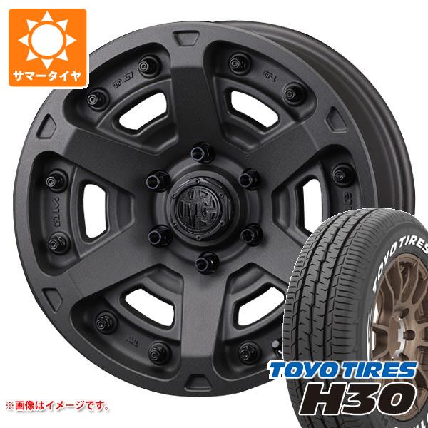 ハイエース 200系用 サマータイヤ トーヨー H30 215/65R16C 109/107R ホワイトレター クリムソン MG アーマー FF 7.0 16 :mgarmrh 39888 t80967yt:タイヤ1番