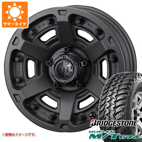 5本セット ジムニーシエラ JB74W用 サマータイヤ ブリヂストン デューラー M/T674 185/85R16 105/103L LT ブラックレター クリムソン MG アーマー FF 6.0 16 :mgarmrs 14444 s86769zk 5:タイヤ1番