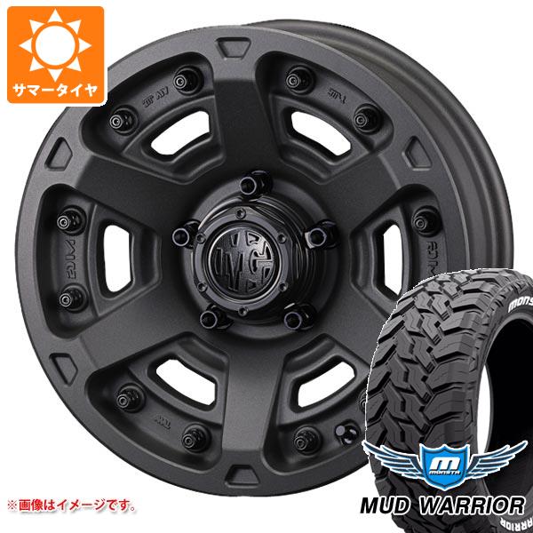 5本セット ジムニーシエラ JB74W用 サマータイヤ モンスタ マッドウォーリアー LT235/70R16 104/101Q ホワイトレター クリムソン MG アーマー FF 6.0-16