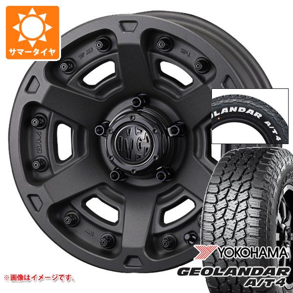5本セット ジムニー用 2026年製 サマータイヤ ヨコハマ ジオランダー A/T4 G018 185/85R16 105/103N LT ホワイトレター クリムソン MG アーマー FF 5.5-16