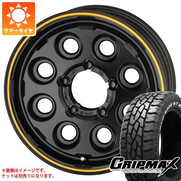 5本セット ジムニーシエラ JB74W用 サマータイヤ グリップマックス マッドレイジ R/T MAX LT185/85R16 105/103Q ホワイトレター PPX ミルエイト 5.5 16 :mil8js 36498 s86769zk 5:タイヤ1番