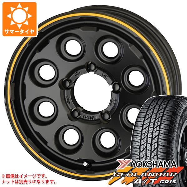 ジムニー JB64W用 サマータイヤ ヨコハマ ジオランダー A/T G015 215/70R16 100H ブラックレター PPX ミルエイト 5.5 16 :mil8j 25581 s86768zk:タイヤ1番