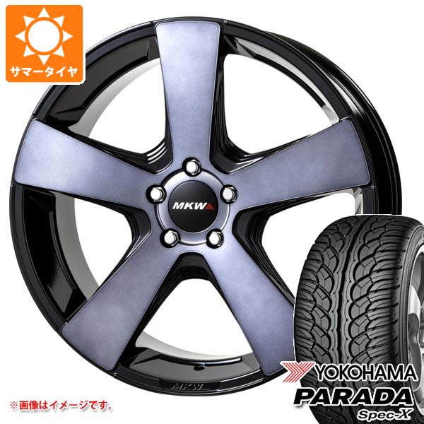 レクサス LX570用 サマータイヤ ヨコハマ パラダ スペック-X PA02 285/45R22 114V REINF  MKW MK-007 9.0-22