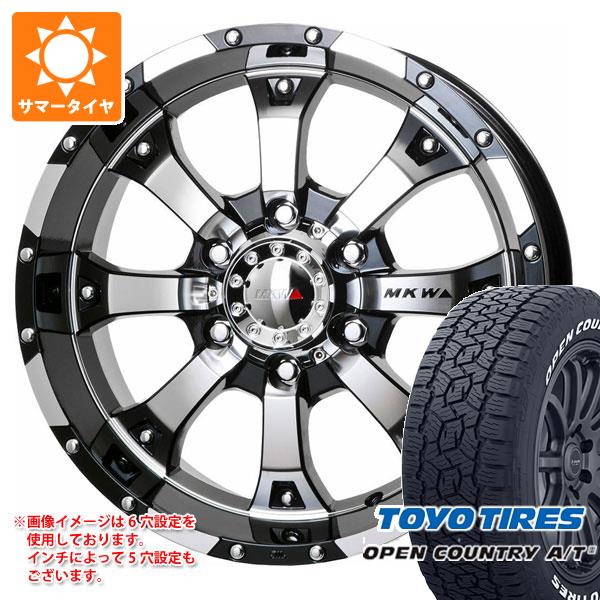 5本セット FJクルーザー 10系用 サマータイヤ トーヨー オープンカントリー A/T3 265/70R17 115T ホワイトレター MKW MK 46 8.0 17 :mk46dg 41270 t801004yt 5:タイヤ1番