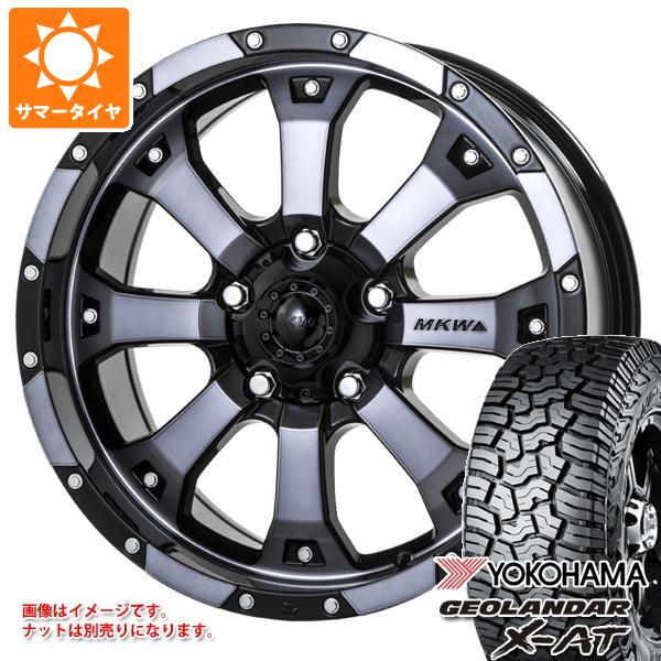 5本セット ジープ ラングラー JK/JL系用 サマータイヤ ヨコハマ ジオランダー X-AT G016 35x12.50R17 LT 121Q ブラックレター MKW MK-46