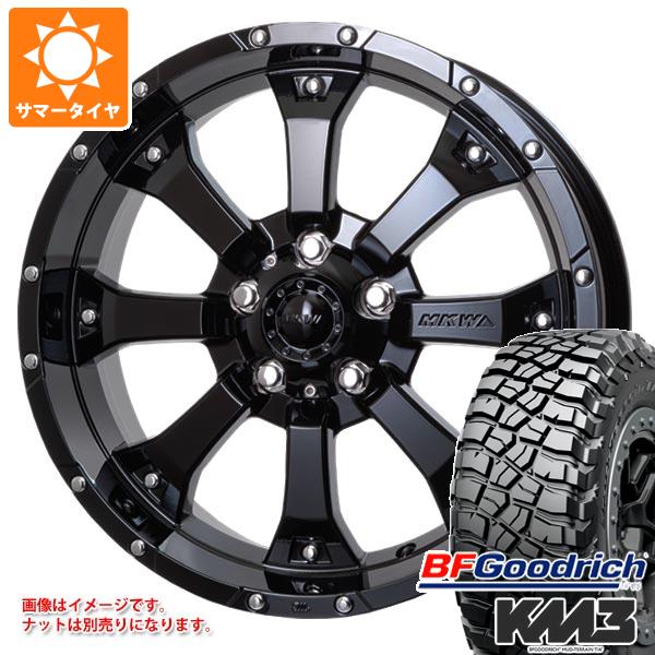 ジープ ラングラー JK/JL系用 サマータイヤ BFグッドリッチ マッドテレーン T/A KM3 35x12.50R17LT 121Q MKW MK-46｜tire1ban