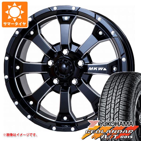 5本セット ジムニー用 2023年製 サマータイヤヨコハマ ジオランダー A/T G015 175/80R16 91S ブラックレター MKW MK 46 M/L+ 5.5 16 :mk46mlj 24633 s86740zk 5:タイヤ1番