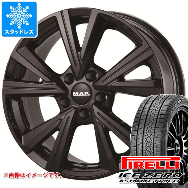 アルファロメオ ステルヴィオ用 スタッドレス ピレリ アイスゼロアシンメトリコ 235/60R18 107H XL MAK モンツァ