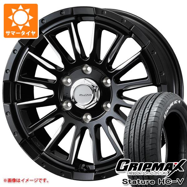 ハイエース 200系用 サマータイヤ グリップマックス スタチャー HC V 215/60R17C 109/107S ホワイトレター マッコイズ RV5 6.5 17 :mrv5bkh 39754 t80968yt:タイヤ1番